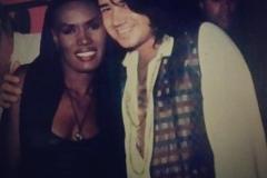 With Grace Jones at Club Nu 80s